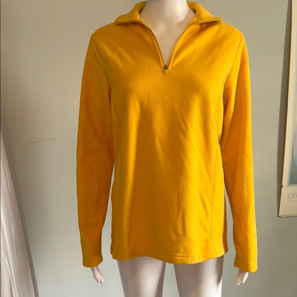 Yellow Quarter-Zip Pullover